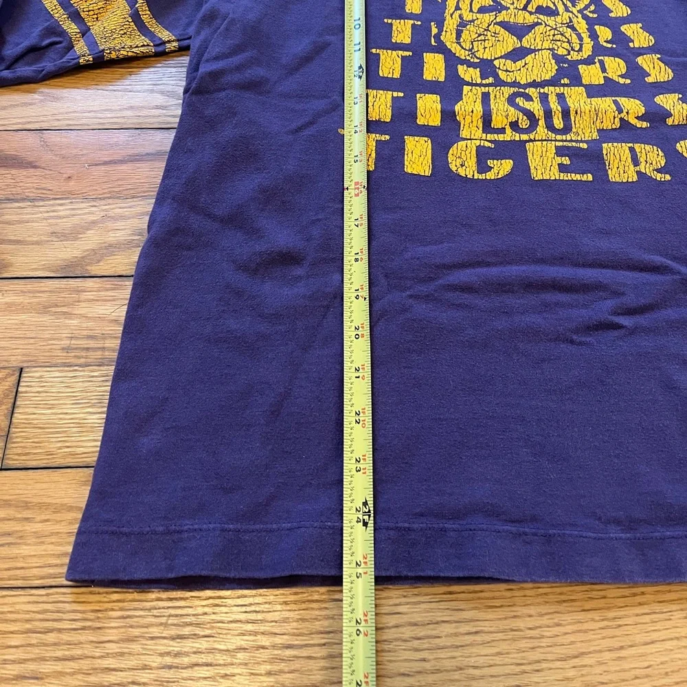 LSU‎ Tigers Vintage Crewneck Pullover Sweatshirt Tailgate Mens L 100% Cotton